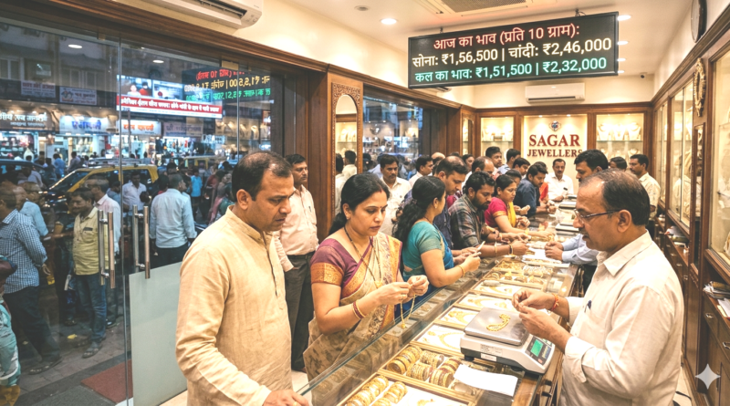 ईरान-अमेरिका तनाव के बीच सोने की कीमतों में भारी उछाल, 1.56 लाख के पार पहुंचा भाव ईरान-अमेरिका तनाव के बीच सोने की कीमतों में भारी उछाल, 1.56 लाख के पार पहुंचा भाव