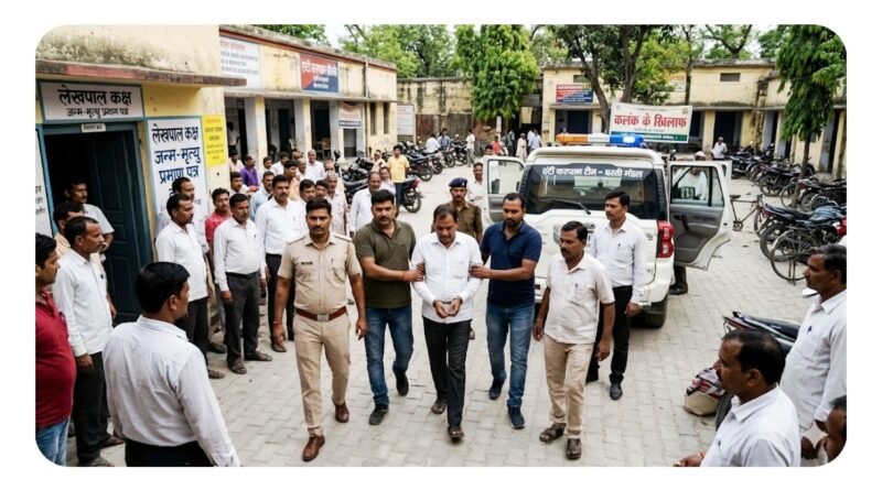 इटवा तहसील में एंटी करप्शन टीम का छापा: 5,000 रुपये रिश्वत लेते लेखपाल रंगे हाथ गिरफ्तार