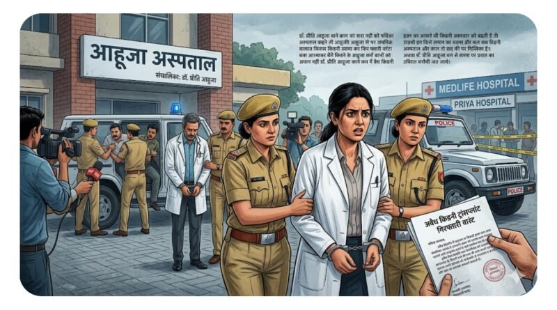 कानपुर में किडनी कांड का बड़ा खुलासा: IMA उपाध्यक्ष डॉ. प्रीति आहूजा समेत 6 गिरफ्तार