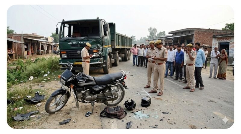 सिद्धार्थनगर: ट्रेलर और बाइक की भीषण भिड़ंत, दो युवकों की दर्दनाक मौत से परिवारों में मचा कोहराम सिद्धार्थनगर: ट्रेलर और बाइक की भीषण भिड़ंत, दो युवकों की दर्दनाक मौत से परिवारों में मचा कोहराम