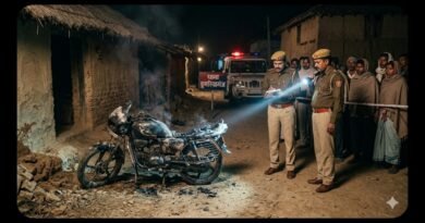 सिद्धार्थनगर: पुरानी रंजिश में दबंगों ने युवक की बाइक फूँकी, जान से मारने की धमकी