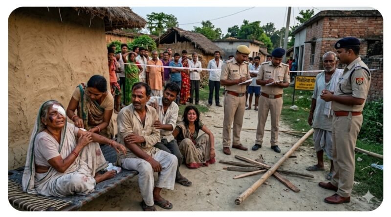 लड़की भगाने’ के दावे पर खूनी संघर्ष: मिश्रौलिया में दो पक्षों के बीच जमकर चले लाठी-डंडे, दो महिलाओं समेत तीन घायल