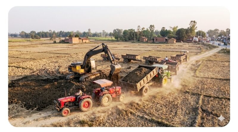 डुमरियागंज: खेतों से अवैध मिट्टी खनन का काला खेल जारी, नियमों को ताक पर रख दिन-रात दौड़ रहे ट्रैक्टर-ट्रॉली