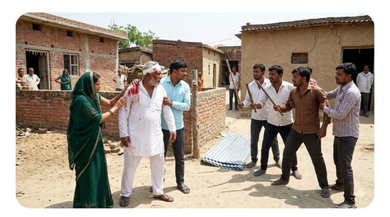 सिद्धार्थनगर: जमीन विवाद में खूनी संघर्ष, लाठी-डंडों और सरिये से हमले में 6 लोग लहूलुहान