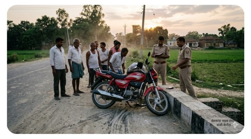 नीलगाय को बचाने के चक्कर में पुलिया से टकराई बाइक, पूर्व प्रधान की दर्दनाक मौत