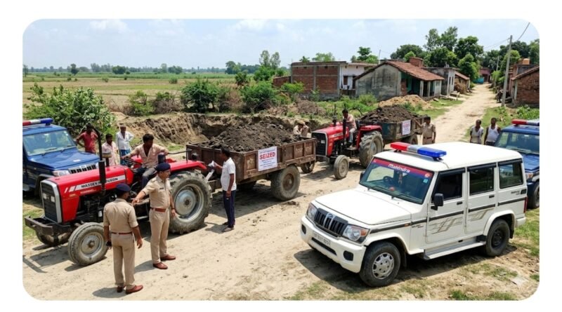 अवैध खनन पर प्रशासन का कड़ा प्रहार: एसडीएम ने पीछा कर पकड़ीं मिट्टी लदी दो ट्रैक्टर-ट्रॉलियां, सीज