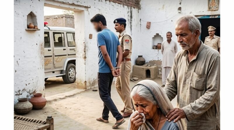 पारिवारिक कलह बनी काल: शराब के नशे में धुत बेटे ने ली मां की जान, बहू को बचाने गई थी वृद्धा