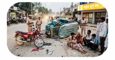 लोटन में बाइक और ई-रिक्शा की जोरदार भिड़ंत, मांगलिक कार्यक्रम से लौट रहे तीन लोग घायल; एक बालिका मेडिकल कॉलेज रेफर