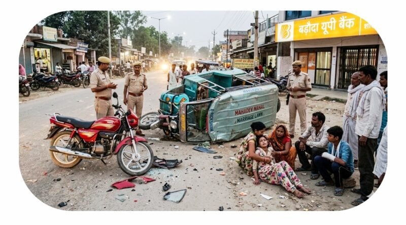 लोटन में बाइक और ई-रिक्शा की जोरदार भिड़ंत, मांगलिक कार्यक्रम से लौट रहे तीन लोग घायल; एक बालिका मेडिकल कॉलेज रेफर लोटन में बाइक और ई-रिक्शा की जोरदार भिड़ंत, मांगलिक कार्यक्रम से लौट रहे तीन लोग घायल; एक बालिका मेडिकल कॉलेज रेफर