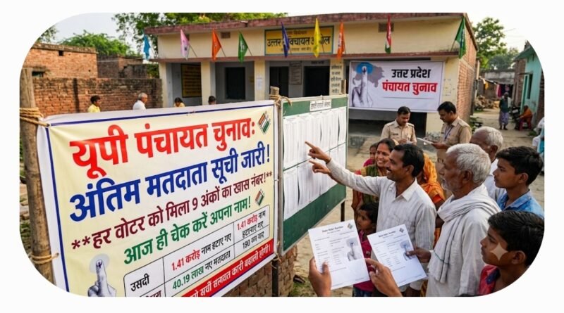 यूपी पंचायत चुनाव: अंतिम मतदाता सूची जारी, हर वोटर को मिला 9 अंकों का खास ‘स्टेट वोटर नंबर’ यूपी पंचायत चुनाव: अंतिम मतदाता सूची जारी, हर वोटर को मिला 9 अंकों का खास ‘स्टेट वोटर नंबर’