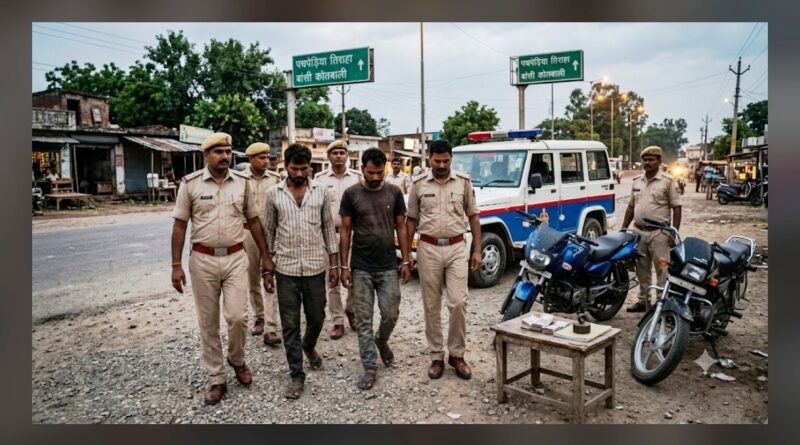सिद्धार्थनगर: बांसी पुलिस की बड़ी कार्रवाई, चोरी की दो बाइक और नगदी के साथ दो शातिर गिरफ्तार सिद्धार्थनगर: बांसी पुलिस की बड़ी कार्रवाई, चोरी की दो बाइक और नगदी के साथ दो शातिर गिरफ्तार