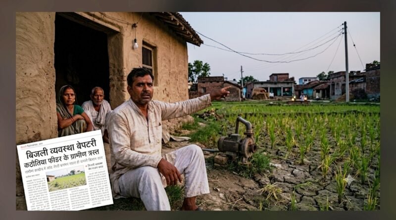 कठौतिया फीडर की बिजली व्यवस्था बेपटरी: रात में कटौती से ग्रामीण परेशान, किसानों की फसलें सूखने की कगार पर कठौतिया फीडर की बिजली व्यवस्था बेपटरी: रात में कटौती से ग्रामीण परेशान, किसानों की फसलें सूखने की कगार पर