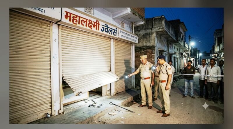 ## शोहरतगढ़ में पुलिस को खुली चुनौती: थाने से 500 मीटर दूर महालक्ष्मी ज्वैलर्स में लाखों की सनसनीखेज चोरी ## शोहरतगढ़ में पुलिस को खुली चुनौती: थाने से 500 मीटर दूर महालक्ष्मी ज्वैलर्स में लाखों की सनसनीखेज चोरी