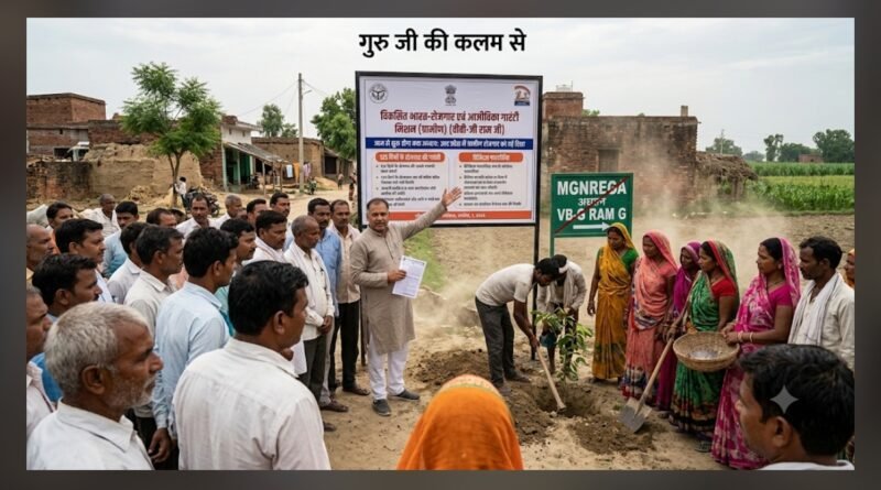 गुरु जी की कलम से: यूपी में ग्रामीण रोजगार का नया सवेरा, आज से लागू हुई ‘वीबी-जी राम जी’ योजना गुरु जी की कलम से: यूपी में ग्रामीण रोजगार का नया सवेरा, आज से लागू हुई ‘वीबी-जी राम जी’ योजना