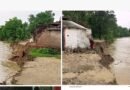 बाणगंगा नदी के तांडव से खतरे में एप्रोच मार्ग: कटान से गिरा बिजली का पोल, तीन गांवों में अंधेरा