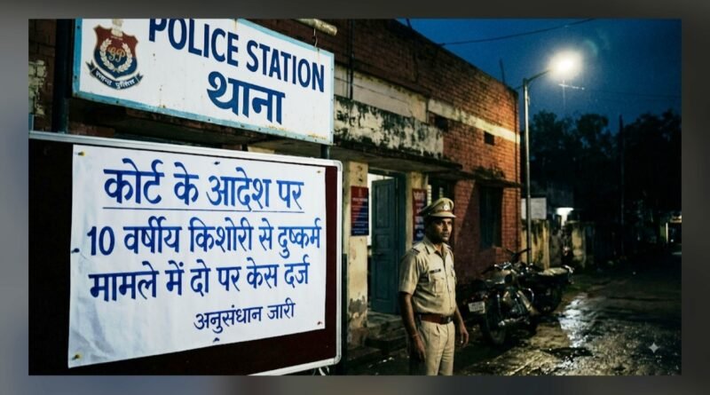 कोर्ट के आदेश पर जागा प्रशासन: 10 वर्षीय किशोरी से दुष्कर्म के मामले में दो पर केस दर्ज