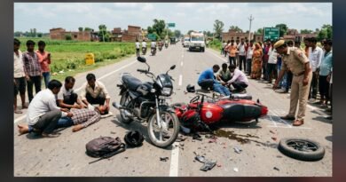 NH-730 पर दिल दहलाने वाला हादसा: दो मोटरसाइकिलों की आमने-सामने भिड़ंत, दो की हालत गंभीर