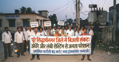 सिद्धार्थनगर में बिजली संकट से लोग परेशान: ट्रांसफॉर्मर जलने और रात की अघोषित रोस्टिंग से अंधेरे में डूबा जिला