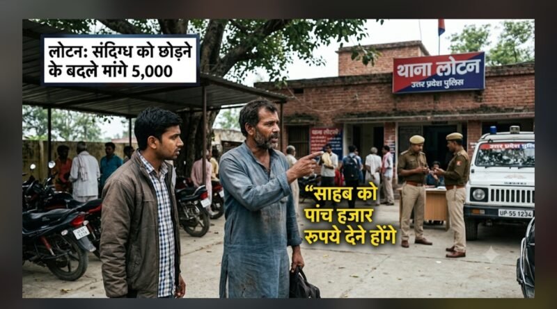 लोटन कोतवाली परिसर का वायरल वीडियो: युवक को छोड़ने के नाम पर ‘साहब’ के लिए मांगे 5 हजार, जांच में जुटी पुलिस लोटन कोतवाली परिसर का वायरल वीडियो: युवक को छोड़ने के नाम पर ‘साहब’ के लिए मांगे 5 हजार, जांच में जुटी पुलिस